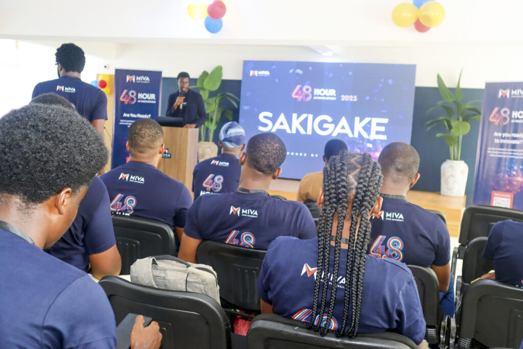 AyoOluwa Nihinlola, Chief Content Officer of the uLesson Group, during his opening remarks at Miva's first AI Hackathon.