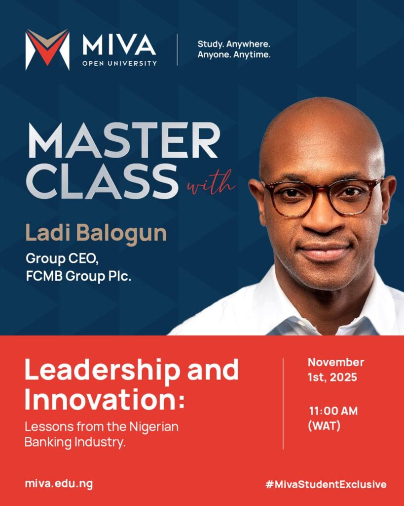 Mastercass with Ladi Balogun on Leadership and Innovation: Lessons From the Nigerian Banking Industry